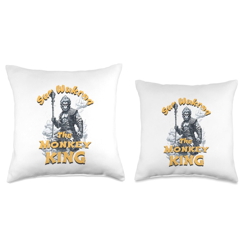 The Monkey King - Sun Wukong Throw Pillow