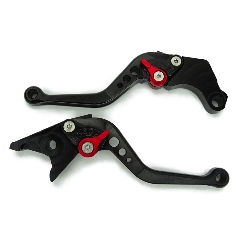 HONDA Aluminum Short Brake Clutch Lever, 6 Levels Adjustment, Fits