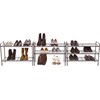 SIMPLE HOUSEWARE 3-Tier Stackable Mesh Shoe Rack, Bronze