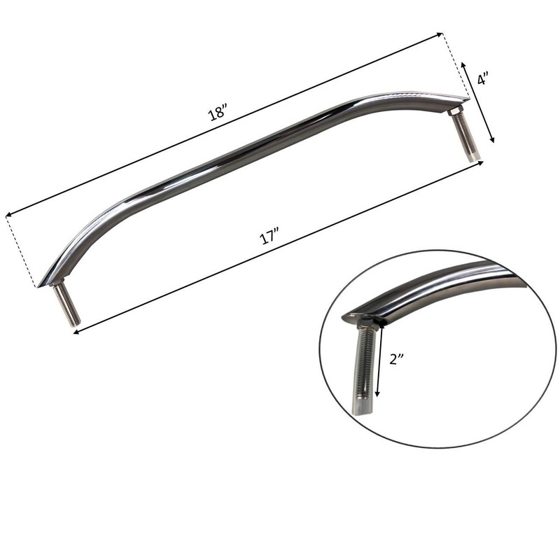 Pactrade Marine Boat Stainless Steel Heavy Duty Handrail Grab Handle