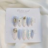 Syrup Sky Christon Handmade Nail Tips - Short Ballet /