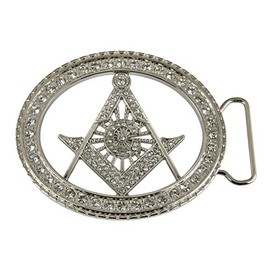 4031777 Mason Belt Buckle Masonic Freemason Blue Lodge Square Compass