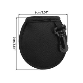 PATIKIL Golf Ball Washer Pouch, 4 Pack Portable Golf Balls Cleaner Pocket Bag with Hanging Clip for Women Men Golf Exercise, Black,Sapphire Blue,Red,Navy Blue