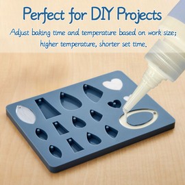 DINGSEN Liquid Polymer Clay, Liquid Clay for Polymer Clay Oven-Bake, for DIY Enthusiasts, Education and Crafting, Easy to Shape & Multi-Mold Compatible, Antiquewhite 60ml, Blue 60ml, Pink 60ml