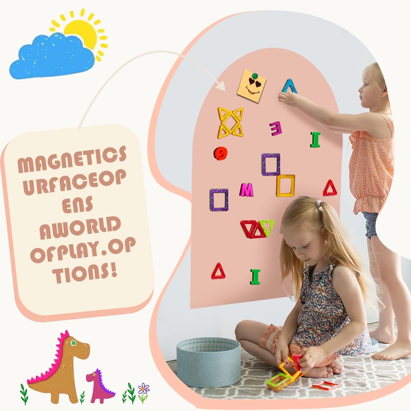 Magnetic Arch Wall Decal for Kids（Camel Pink）