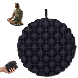 Besaro Air Cushion, Outdoor Cushion, Foldable, 2026 Trend, Extra Large Diameter 19.7 inches (50 cm), Thick 2.0 inches (5 cm), Does Not Hurt Your Buttocks, 3D Body Pressure Dispersion, Lightweight, Air Leakproof, Waterproof, Easy to Carry, Airplane, Night