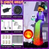 300cm Gigante Calabaza Sentada Inflables de Halloween para Exteriores