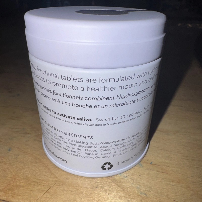 Boka Travel Size Mouthwash Tablets Restore Mouthwash Mint 90 Tablets