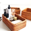 Natural Rattan Storage Baskets Set of 3 - Handwoven Wicker