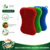Silicone Scrubbing Pad Sponges by SCRUBIT - Real Silicon Non