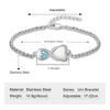 Heart Urn Bracelet for Women Ininfity Cremation Jewelry for Ashes
