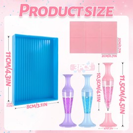 ZHAO GE Pack of 3 Refillable Vase Pen, Diamond Painting Accessories Pen, Diamond Painting Pen Accessories, Diamond Art Tools and Accessories for Making Nail Crafts