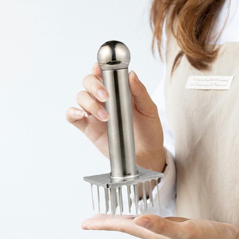 Luxshiny Meat Tenderizer Hammer with Needles Kitchen Tool for Tenderizing