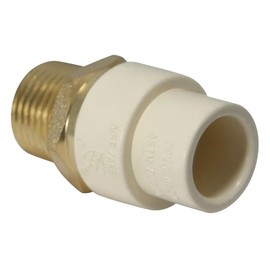 5 Pack XFITTING CPVC Transition Coupling | 1/2" CPVC x 1/2" MNPT