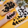 FINGERINSPIRE 240 PCS Felt Noses for Dolls 6 Sizes Black