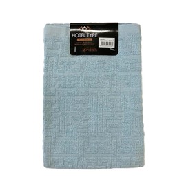 Hayashi FO801401 Face Towels, Set of 2, Hotel Type, Variety Color 5, 13.4 x 31.5 inches (34 x 80 cm), Blue