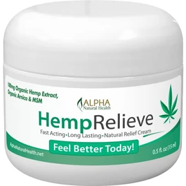Alpha Natural Health HempRelieve Organic Relief Cream 1/2 Oz