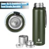 Insulated vacuum Thermo Bottle 1000ml/33.8oz with cup Stainless steel coffee