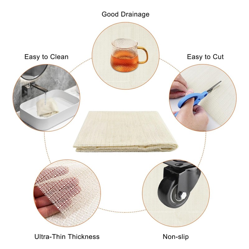 Comzantor Pack of 2 Carpet Stoppers, Non-Slip Mats for Carpet,