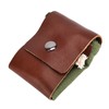 Leather Canvas Foraging Pouch Belt Fruit Picking Bag for Camping
