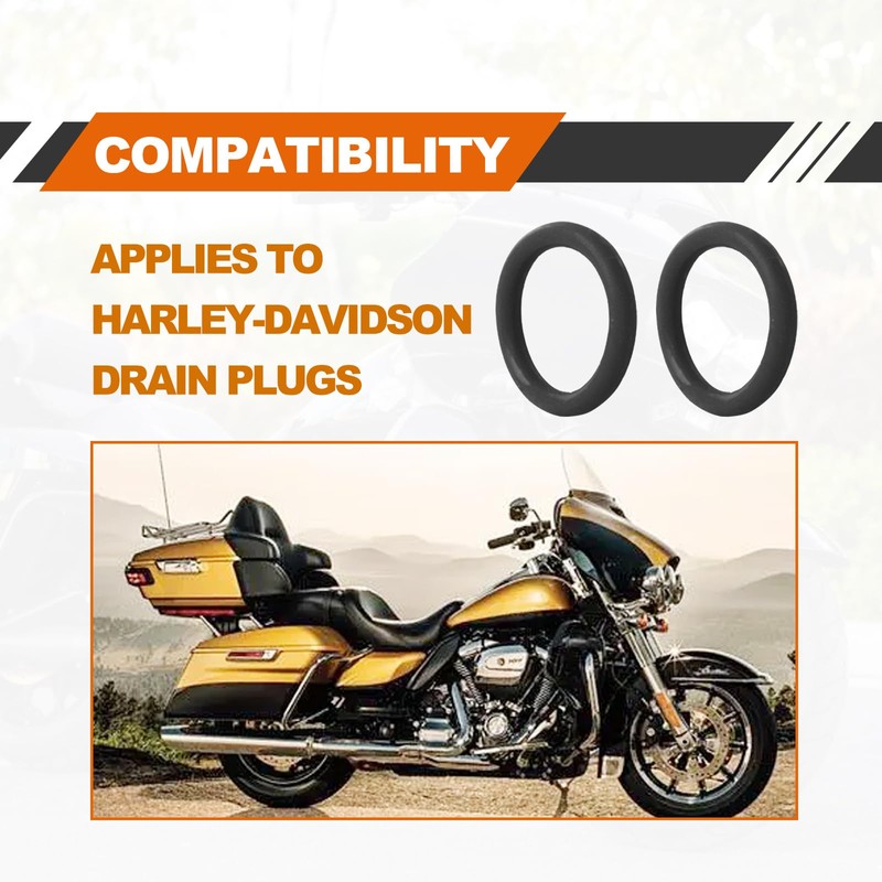 50Pcs 11105 O-Ring Oil Drain Plug, Motorcycle Drain Plug Rubber