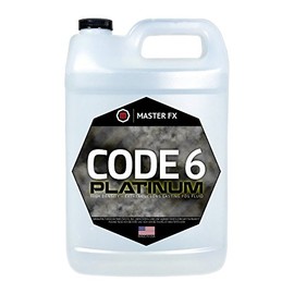 Code 6 Platinum - Extreme High Density - Extremely Long Lasting - HDF Organic Fog Machine Fluid, USA Made, Water Based - 1 Gallon