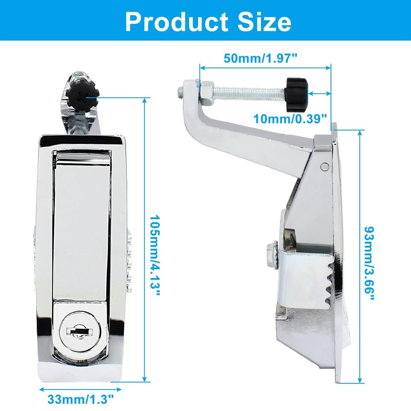 Bonsicoky 2 Pcs Compression Latch Lock, Zinc Alloy Trigger Latch