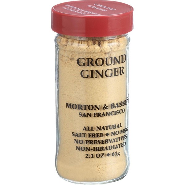 Morton & Bassett Ground Ginger, 2.1-Ounce Jars (Pack of 3)