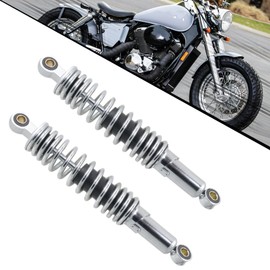 Motorcycle 1 Pair Universal 320mm 12.5” Rear Shock Absorbers Replacement for Suzuki Yamaha Honda XL 883 1200 ATV Go Kart Quad Dirt Sport Bikes (Chrome)