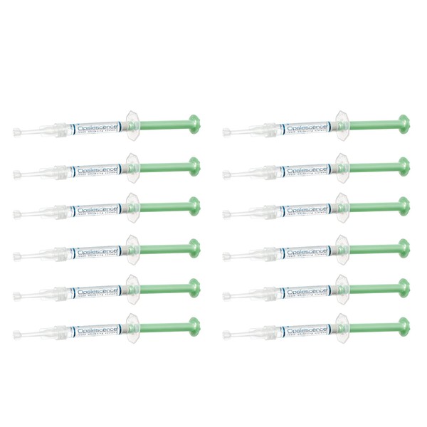 Opalescence 35% Gel Syringes Teeth Whitening - Refill Kit (6 Pack / 12 Syringes), made by Ultradent, Carbamide Peroxide in Mint Flavor. Tooth Whitening 5197-12