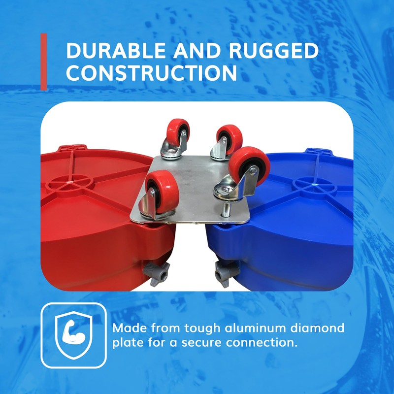 Grit Guard Dual Bucket Dolly Connector Plate