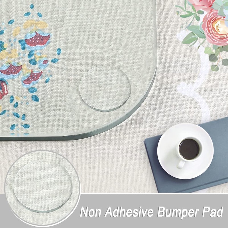 Extremely Soft Glass Table Top Bumper, Anti Slide and Scratch