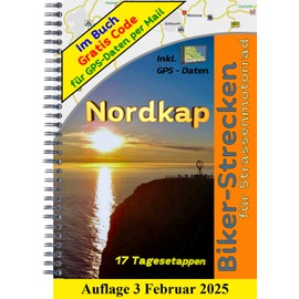 Motorrad -Tour -Reise zum Nordkap ( Norwegen ) mit GPS Daten