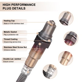 BLPextrm - Sensor de oxígeno O2 de repuesto para Ford Focus 2.0L, 2013-2014 Fusion 1.6L, 2015 Lincoln MKC 2.3L reemplaza # 234-5113, 234-4575, 234-5068 2 de 2