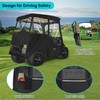 10L0L 2 Passenger Golf Cart Enclosure for Club Car Precedent/Onward/Tempo,