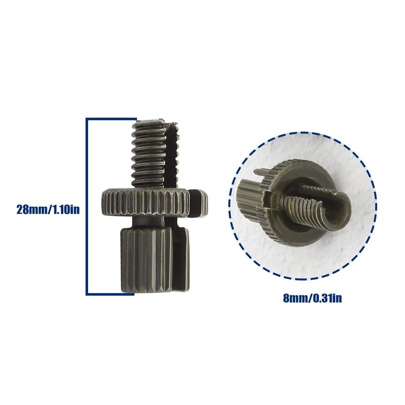 OTOTEC 4 x M8 Motorcycle Cable Adjustment Screws 8x28mm Front
