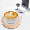 USB Wood Grain Cup Warmer with USB Cable Electric Cup