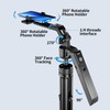 Upgraded Auto Face Tracking Tripod 360° Rotation with Stand, 10"