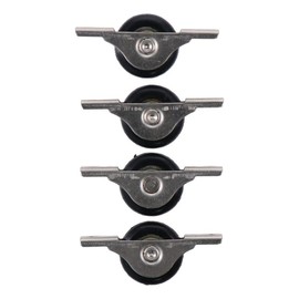 Urjumpea 4pcs Barn Door Rollers, Sliding Door Bottom Pulley, Sliding Door Track Wheel and Slotted Door Wheel