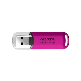 ADATA C906 32GB USB 2.0 Flash Drive | Diseño Elegante y Compacto | Almacenamiento Confiable y Estilo Urbano | con OStoGO y UFDtoGo para Mayor Funcionalidad (Rosa)