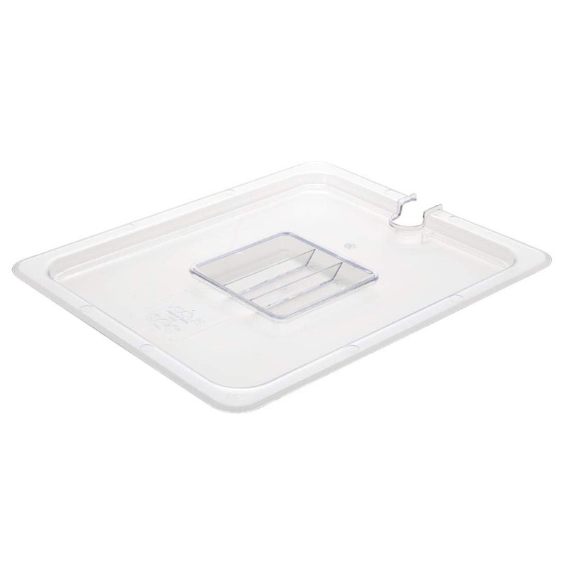 Vogue U251 Polycarbonate 1/2 Gastronorm Notched Lid