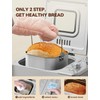 Neretva Bread Maker, 20-IN-1 2LB Bread Machine Dual Heater Bread