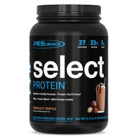 PEScience PEScience Select Low Carb Protein Powder, Chocolate Truffle, 27 Serving, Keto Friendly and Gluten Free