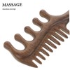 VICASKY Pcs Wooden Scalp Massager Brush Wide Tooth Comb for