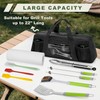HODRANT Grill Tool Storage Bag, Outdoor BBQ Utensil Holder for
