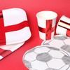 England Flag Cups - Pack of 10 White Paper Cups
