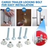 Fuoequl Trailer Hasp Bolt Kit for Trailer Cam Action Hasp