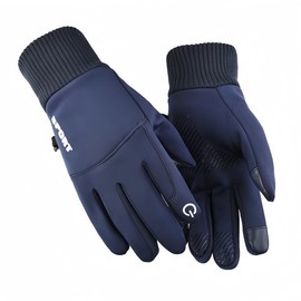 LIUWAZJ Thermal Gloves for Men Women, Winter Warm Gloves Touchscreen Gloves Anti-Slip Performance Sport Gloves Windproof for Running Cycling Walking (Navy)