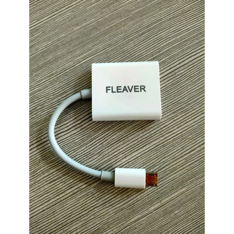 FLEAVER Micro USB to SD Card Camera Reader for Android