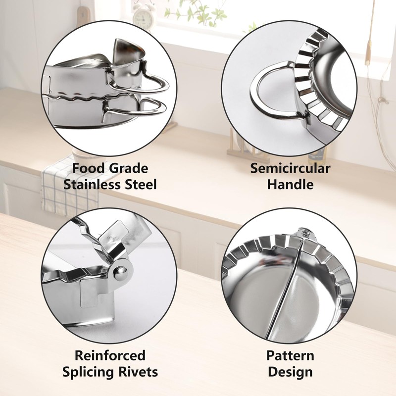 3-in-1 304 stainless steel dumpling maker empanada maker press mini